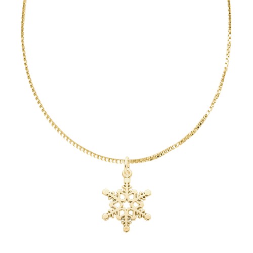 Rembrandt Snowflake Necklace Set 14k Gold - 29-7816-04-016-16-14k
