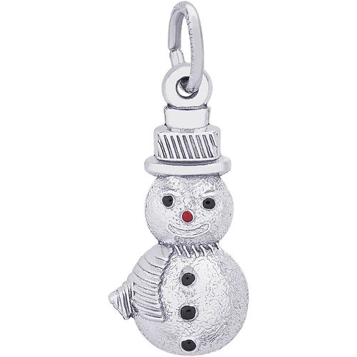 Snowman Charm Silver - 10-6552