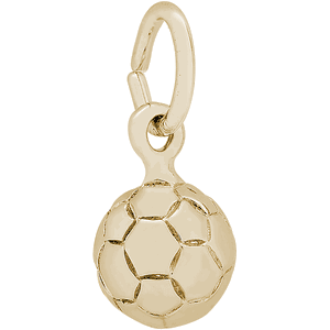 Soccer Ball Charm Gold Plated - 10-5633