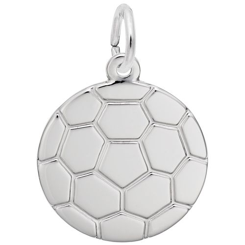 Soccer Ball Charm White Gold - 10-5385