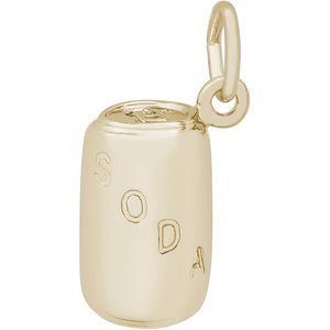 Soda Can Charm-Gold Plated - 10-8266