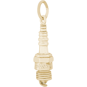 Spark Plug Charm Gold Plated - 10-2083