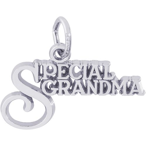 Special Grandma Charm White Gold - 10-6130