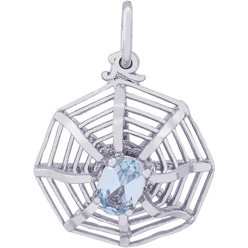 Spider Web Charm Silver - 10-8177