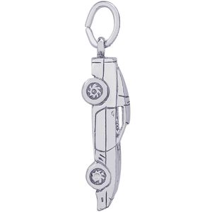 Sports Car Charm Silver - 10-6165