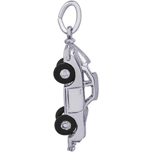 Sports Car Charm Silver - 10-2980