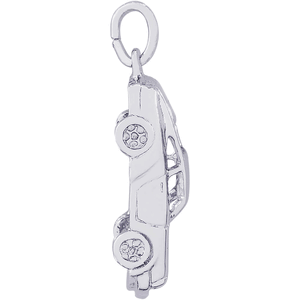 Sports Car Charm White Gold - 10-2984