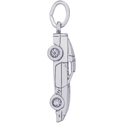 Sports Car Charm White Gold - 10-6165