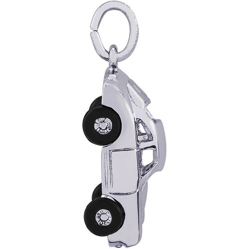 Sports Car Charm White Gold - 10-2983