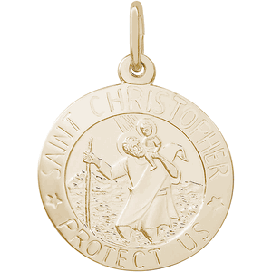 St. Christopher Charm 10K Gold - 10-0590