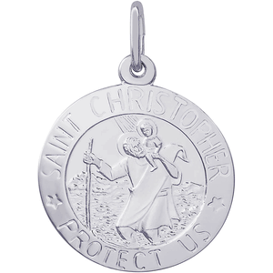 St. Christopher Charm Silver - 10-0590