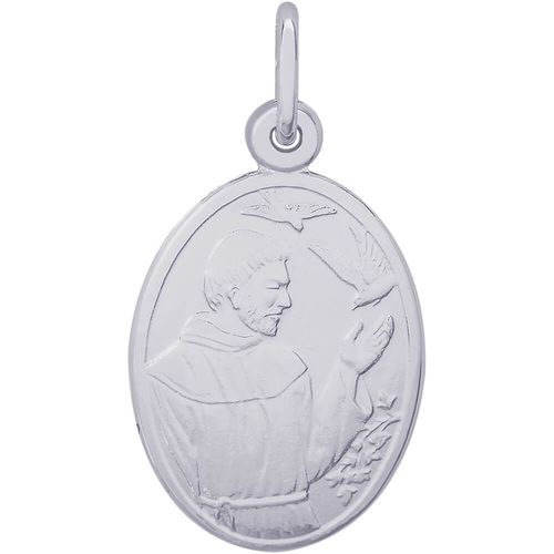 St. Francis Charm White Gold - 10-3401