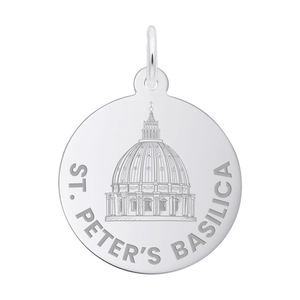 Rembrandt St. Peter's Basilica Disc Charm 10k Gold - 10-1111-0-10k