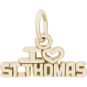 St. Thomas Charm Gold Plated - 10-7808