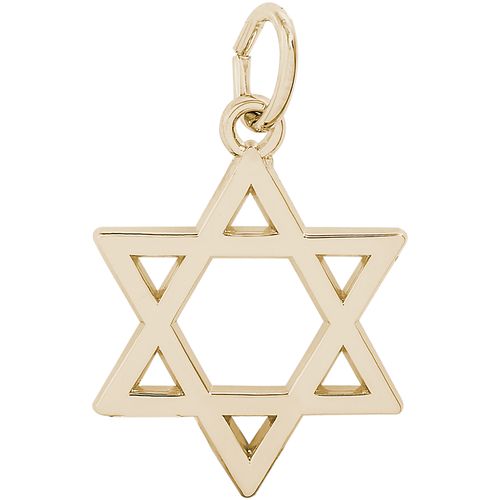 Star Of David Charm 10K Gold - 10-2642