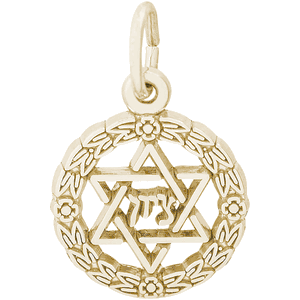 Star Of David Charm 10K Gold - 10-0777