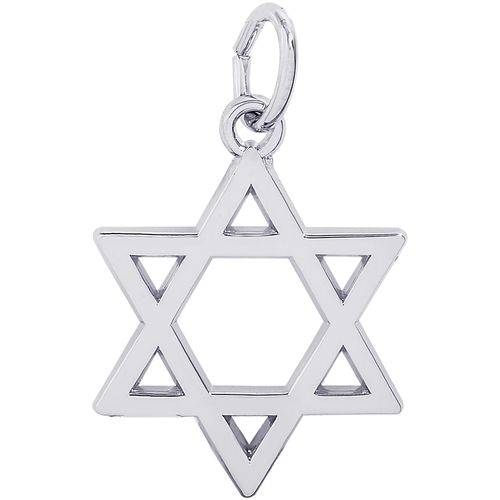 Star Of David Charm Silver - 10-2642