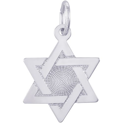 Star Of David Charm-Silver - 10-8301