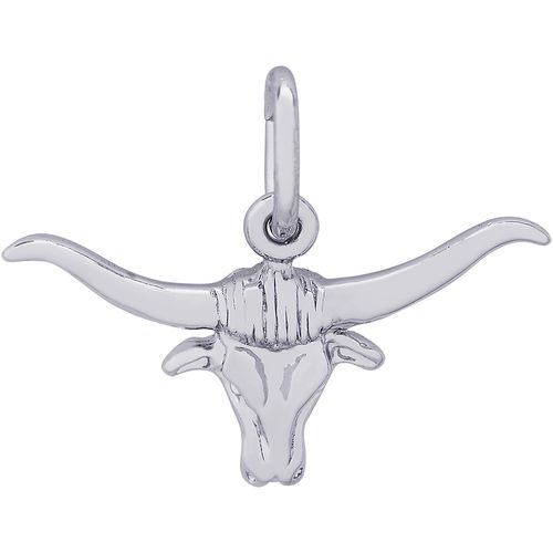 Steer Charm Silver - 10-1563