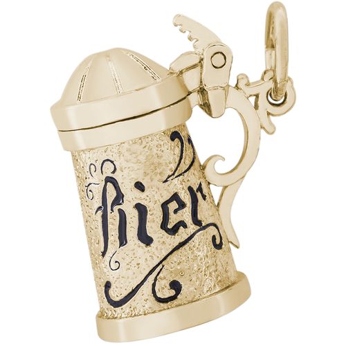 Stein Opens Charm 14K Gold - 10-8101