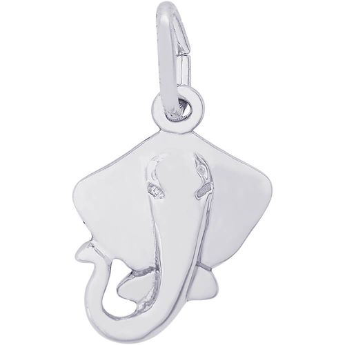 Sting Ray Charm White Gold - 10-2731