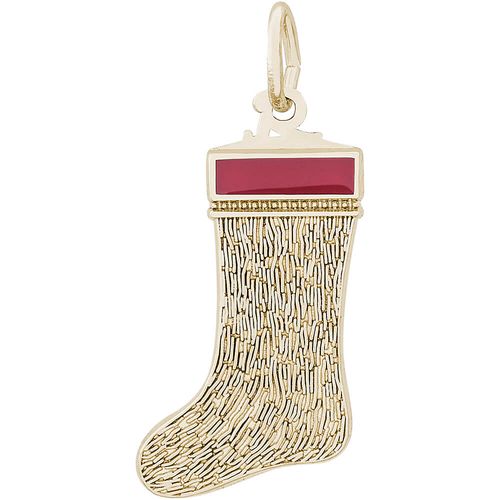 Stocking Charm-10K Gold - 10-8126