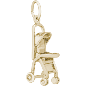 Stroller Charm Gold Plated - 10-3431