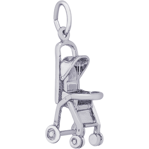Stroller Charm Silver - 10-3431
