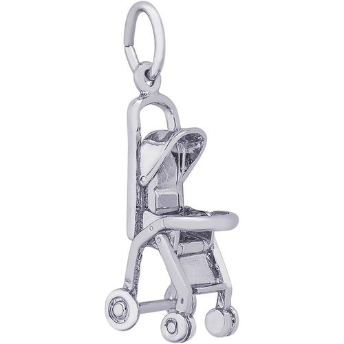 Stroller Charm White Gold - 10-3431