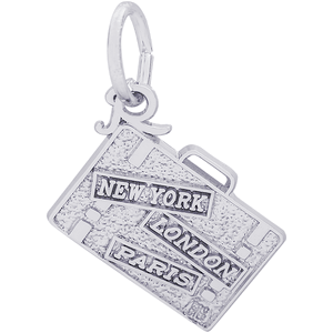 Suitcase Charm Silver - 10-3714