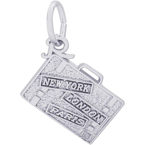 Suitcase Charm Silver - 10-3714