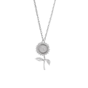 Rembrandt Sunflower Necklace Set Necklace - Silver - 29-3303-87-SS
