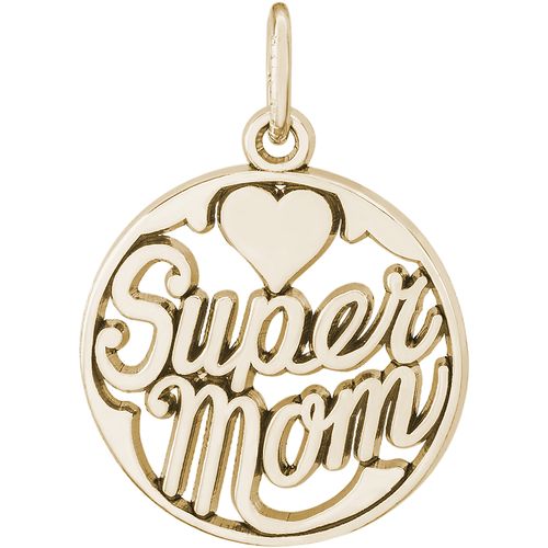 Super Mom Charm Gold Plated - 10-6146