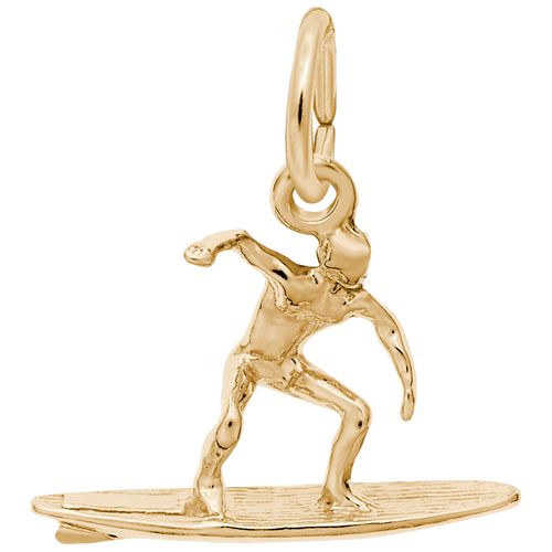 Surfer Charm Gold Plated - 10-1613