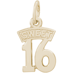 Sweet 16 Charm 14K Gold - 10-0681