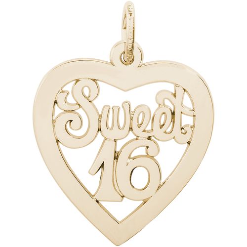 Sweet 16 Charm Gold Plated-REM-0682 - 10-0682