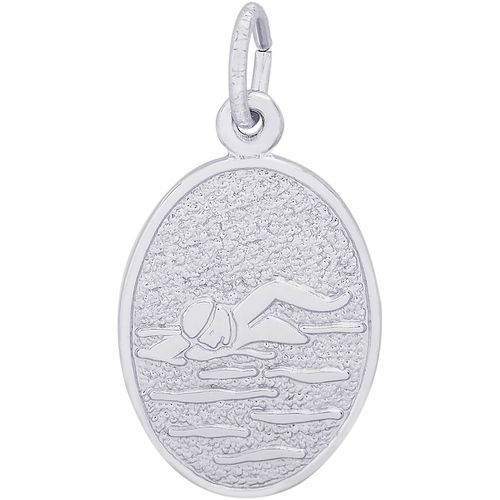 Swimmer Charm White Gold - 10-6566