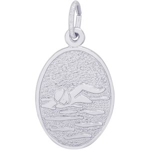 Swimmer Charm White Gold - 10-6566