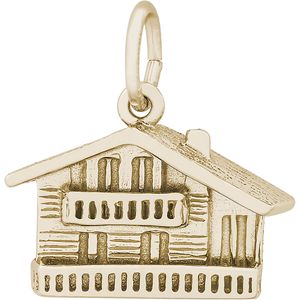 Swiss Chalet Charm 10K Gold - 10-8273