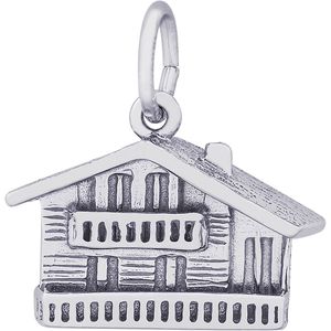 Swiss Chalet Charm Silver - 10-8273