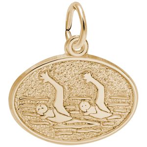 Synchronized Swimming Charm 10K Gold - 10-2262