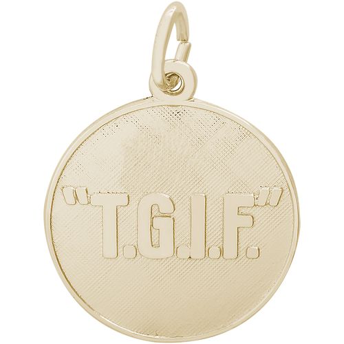 T.G.I.F. Charm 14K Gold - 10-3544