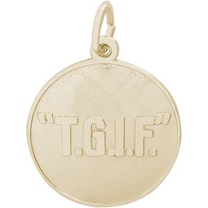 T.G.I.F. Charm 14K Gold - 10-3544