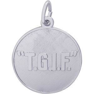 T.G.I.F. Charm Silver - 10-3544
