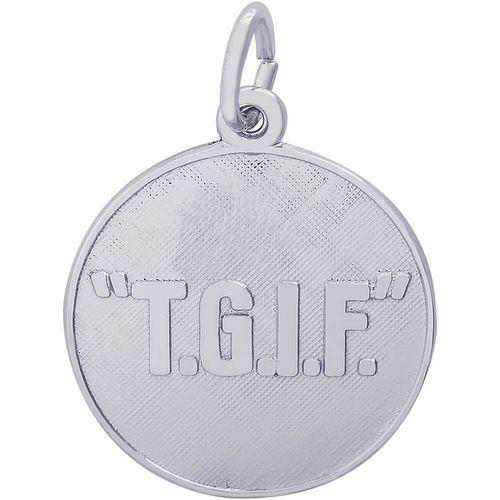 T.G.I.F. Charm White Gold - 10-3544