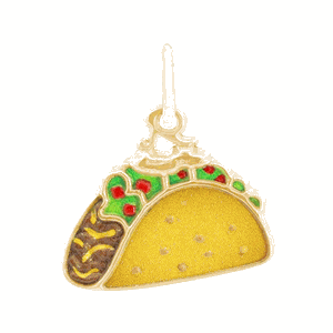 Rembrandt Taco - Painted Charm - 10K Gold - 10-1173-1-10K