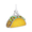 Rembrandt Taco - Painted Charm - Silver - 10-1173-1-SS