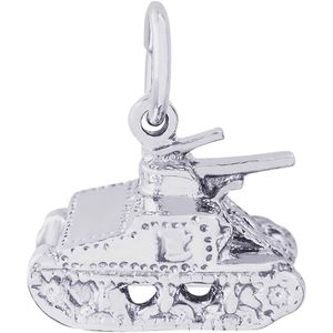 Tank Charm White Gold - 10-1829