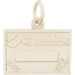 # 1 Teacher Charm 14K Gold - 10-3461