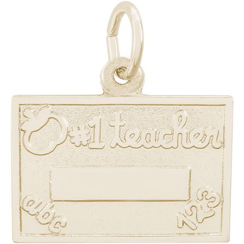 # 1 Teacher Charm 14K Gold - 10-3461